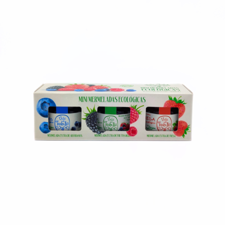 Pack tres mini mermeladas con sirope de ágave 3x30g de Valle del Taibilla.